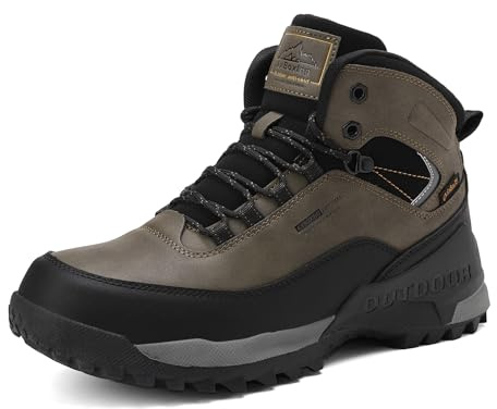 AX BOXING Stivaletti Uomo Scarpe da Trekking Scarponcini Invernali Stivali da Neve Escursionismo Montagna Antiscivolo Verde 43