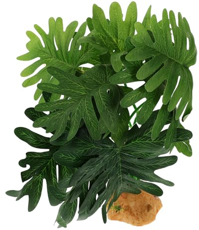 HEMOTON Decorazioni Piante Artificiali Per Terrario Rettili Design Simulato e Materiale Di Qualità Adatte Per Lucertole e Gechi Aggiungono Bellezza Naturale All Habitat