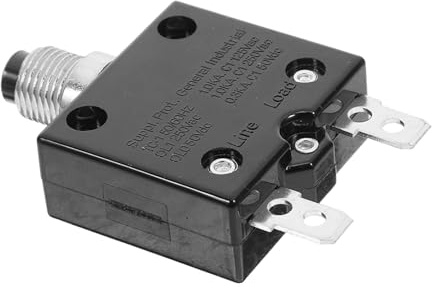 CLISPEED Interruttore Automatico Reset Manuale 15a 50 v Cc Piccolo Interruttore Termico Protezione Da Sovraccarico Per Auto e Generatore Circuiti Elettrici Sicuri