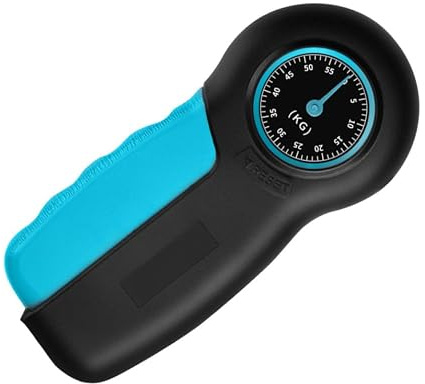 Dynamomètre de Main 55kg en ABS pour Doigts et Mains | Mesure de Force Zéro, Suivi du Progrès, Usage Grimpe et -bras, pour Sportifs