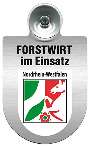 Einsatzschild für Windschutzscheibe incl. Saugnapf - Forstwirt im Einsatz - 309468 Farbe Region Nordrhein-Westfalen