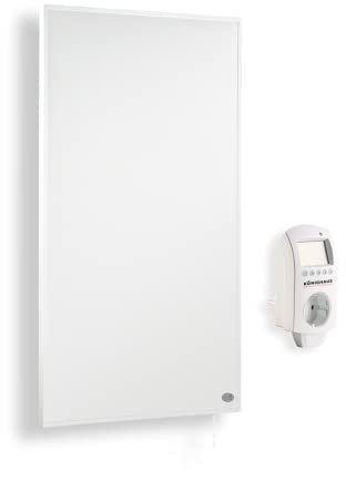 Infrarot Heizung mit Digital- Smart Thermostat ✓ Deutscher Hersteller und vom geprüft ✓ 5 Jahre Herstellergarantie für Steckdose ✓ Heizung hat GS Süd ✓ Deutscher Hersteller (450W)