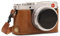 MegaGear MG1604 Leica D-Lux 7 Ever Ready Echtleder Kamera-Halbtasche mit Trageriemen - Braun