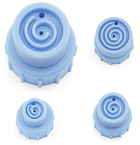 Replacement Tips Blue Silicone Vortex Beauty Tips For Water Peel Aqua Peel Part Facial Parts Silicone 4 Pcs For Elitzia ETLB245 Or ET89 ETLB248 Beauty Machine