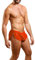 Hombres Extremo Malla Pantalones Cortos con Grande División Lados Ropa Interior Bóxers Bragas Slips Naranja L