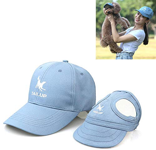 Egurs 1 Paar Blau Pet Eltern-Kind-Mütze Hunde Baseballmütze Hut Verstellbar für Hunde Eltern und Kinder S