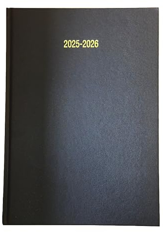 Schülerkalender 2024–2025, A5, Tagesansicht, Terminplaner, Mitte Jahresplaner, Schwarz