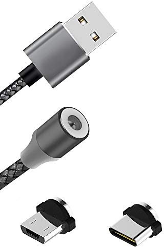 K-S-Trade Qualitativ & Innovativ Hochwertiges Magnet-Lade-Kabel Sync-Kabel Daten-Kabel Für Oukitel C18 Pro Mit USB-Typ-C-Anschluss Und