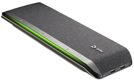 Poly - Sync 60 Smart Speaker Phone (Plantronics) for flexible work - Connect to PC/Mac with USB-A/USB-C cable, smartphones via Bluetooth - compatible with teams, zoom and more