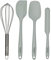 Progress BW11360TEU7 Silicone Kitchen Utensils – 4 Piece Baking Utensil Set with Spoon, Spatula, Smoothing Scraper, Whisk, Dishwasher Safe, Heat Resistant, Hanging Hooks, Non-Stick Tools, Go Bake!