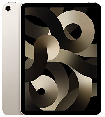 2022 Apple iPad Air (10.9-inch, Wi-Fi, 256GB) - Starlight (Renewed)