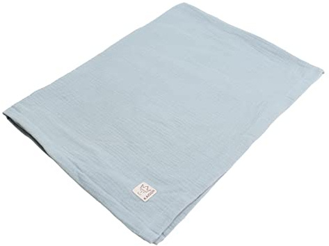 KAISER 65310556 PLAYA Summer blanket, Musselin/Frottee, atmungsaktive Babydecke, Ganzjährig, Neugeborene, Kinderwagendecke, Babyschalendecke, Fb. slit green