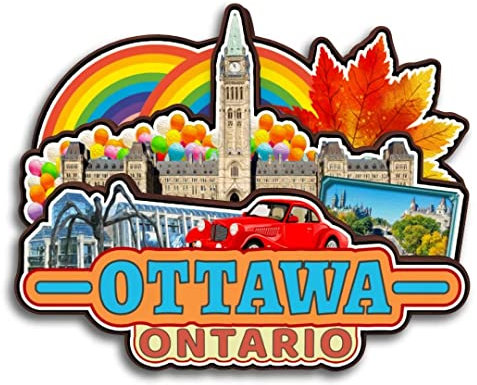 Ottawa Ontario Kanada Kühlschrankmagnet, Holzkollektion, 3D-Holz, handgefertigt, Reise, Stadt, Souvenirs, Kühlschrankmagnet, Heimdekoration, Geschenk -1441