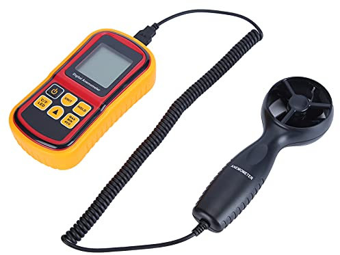 8901 Tragbares Anemometer, Anemometer Handheld, Geschwindigkeits-Anemometer 6cm Windraddurchmesser,