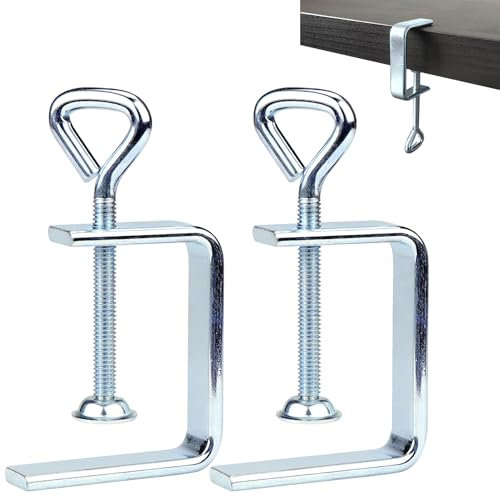 2 piezas C abrazadera pequeña C abrazadera de tornillo abrazadera pequeña C abrazadera de acero inoxidable grado máximo de sujeción 50 mm para carpintería abrazaderas y tensores soldadura reparación