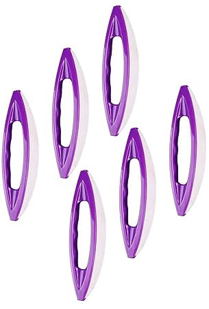 FRCOLOR 18 Pcs Nail Waxing Metal Nail File Pro Tools Nail Art Polishing Brush Nail Art Mauve Nail Polish Chamois Nail Buffer Nail Care Purple Plastic Abs Plastic Handle Portable