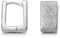 Cassini Eckige Creolen aus 925 Sterling Silber – Matt gebürstete Damen-Ohrringe mit modernem Design – Klappverschluss, nickelfrei & antiallergisch – Eleganter Statement-Schmuck für jeden Anlass 3CST