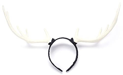 YAOGUI Serre-tête en corne de cerf - Accessoire photo - Déguisement d'Halloween et de Noël