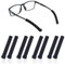 8Pcs Eyeglass Ear Cushions, Anti Slip Temple Pads Soft Knitted Eyeglass Temple Tips Eyeglass Pads, Ear Eyewear Retainer Glasses Arm Covers for Glasses Sunglasses