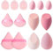 14-Piece Makeup Sponge Set, Foundation Blending Beauty Sponge, Beauty Makeup Sponges, Blender, Foundation Blending Powder Puff Wet and Dry for Liquid Creams and Powders