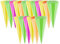Papiertiger Dekoschultüten 12cm im Polybeutel (Neon, 18 Stk)
