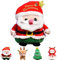 MORAINJAY Weihnachten Kuscheltier Weihnachtsmann, 9in/23cm Weihnachtsmann Weiches Fell Plüsch, Plüschtier Christmas Plüschpuppe Dekoration Stofftier Plüsch Figuren Spielzeug für Kinder Mädchen Jungen