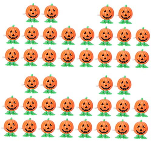 TOYANDONA 40 Pz Giocattolo Che Salta Giocattoli Halloween Decorazione Halloween Giocattolo del Festival Zucca saltellante Giocattoli per Bambini Giocattoli a orologeria per Bambini plastica