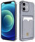 DEVASO Coque pour iPhone 12 Mini avec Porte Cartes, Souple TPU Silicone Transparente Protection de la Caméra Étui Portefeuille Lentille Anti-Rayures Carte Housse, Noir
