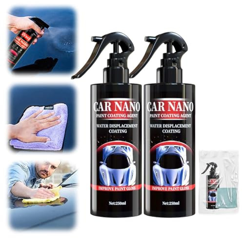 Solvente per graffi vernice auto, lucidatura carrozzeria auto, micro lucidatura lucidatura lucidatura per rimuovere graffi e graffi, lucidatura carrozzeria auto 250 ml (2 pezzi)