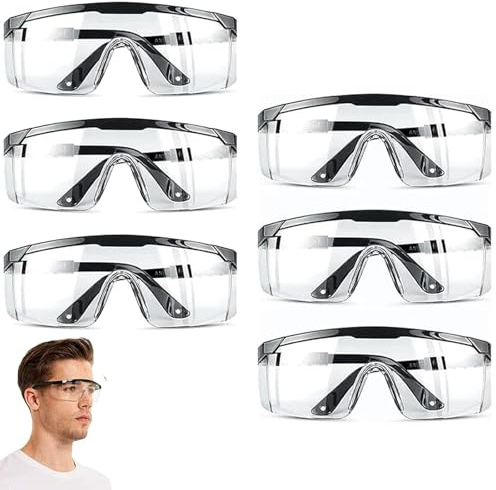 ARROMI Protective Goggles With Anti Splash Anti Scratch - Dust Proof for Eye Full Protection in Construction, Laboratory and Outdoor Use