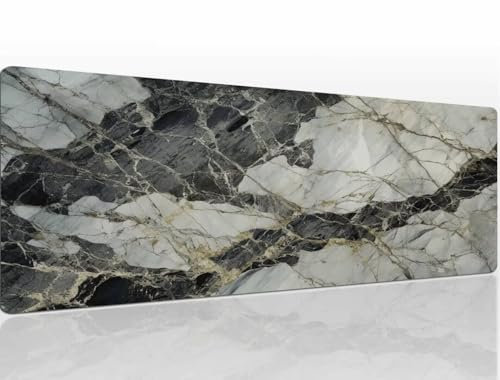 Tapis de Souris Gamer Tapis de Souris XL 1000x400x4 mm Marble Tapis Souris Antidérapant Étanche Speed Tapis de Souris Gaming Mouse Pad Petit sous Main Bureau Améliore la PréCision et la Vitesse A634
