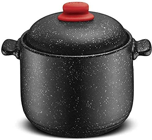 Tontopf zum Kochen Topf mit Deckel Keramik Pfannen Dampfer hitzebeständige Suppentopf Antihaft-Granitstein-Auflauf