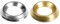 Surface Screw Cups Washers Stainless steel, Nickel, Brass - No. 6, 8, 10, 12 (Pack of 1, 3, 5, 10, 20, 50) (20, No.6 - Brass)
