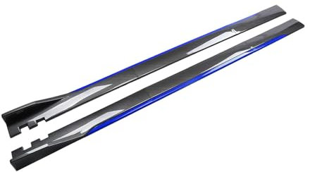 WXJFFF Auto Seitenschweller für Audi A3 8P Hatchback 2008 2009 2010 2011 2012 2013, Seitenrock Flügel Trittbretter Kratzfest Anticrash Bodykit Zubehör,CarbonFiberLook-E