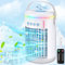 Mobile Klimaanlage, 5 in 1 Air Conditioner Portable, Klimagerät ohne Abluftschlauch, Mini Klimaanlage mit Spray und Buntem Nachtlicht, Mobile Klimageräte für Zuhause, Büro, Camping,1400ML