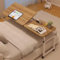 Nachttisch, verstellbarer Betttisch mit Rollen, Überbetttisch, Rollbetttisch, mobiler Überbetttisch, verstellbarer neigbarer Laptop, für Zuhause, Schlafzimmer, Büro, Krankenhaus