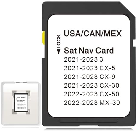 CX-30 Latest Navigation SD Card Map Update, TD2K66EZ1B Navigation Accessories for CX-5 3 CX-9 2021-2023, 2022-2024 CX-50, 2022-2023 MX-30