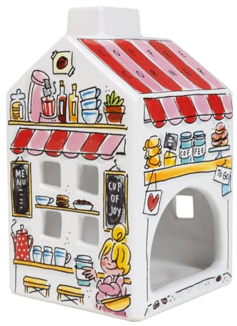 Blond Amsterdam Teelichthalter Blond x Senseo Cup of Joy, 8,5x14,5cm | Keramik, Blond x Senseo Design, Für Teelicht, Handwäsche empfohlen