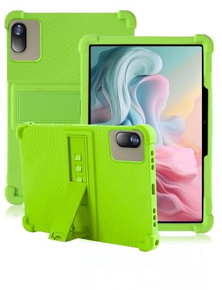 Case for Acer Iconia M10-11 10.1 Inch Tablet,daunke Soft Silicone Cover,with Folding Stand,Lightweight Shockproof,Anti-Scratch,All-Around Protection,Green