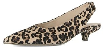 Gabor Damen Slingpumps, Frauen Pumps,Kunst-Stoff,langlebig,leger,Pass-Form,Pflege-leicht,Plateau,qualitaet,Respira,robust,Natur,41 EU / 7.5 UK