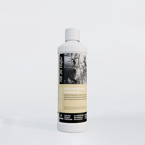 AttraTec No 26 Hafer, verbessert Geschmack und Geruch von Kirrgut und Salzlecken, Inhalt 600g