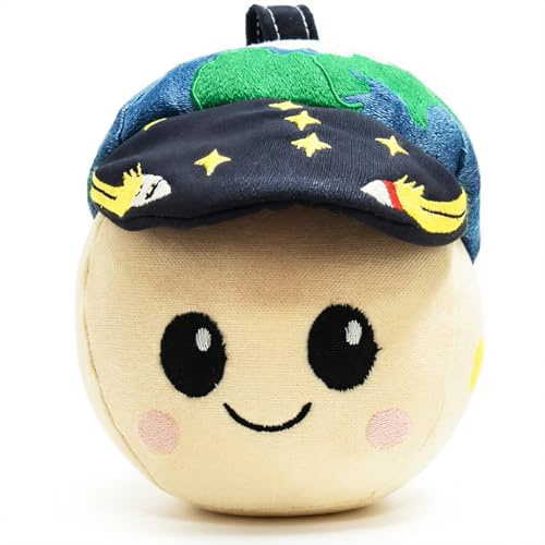 Dlishka Rise Plüschtier, Süßes Planeten Kuscheltier als Gravity Mascot, Weiches Erde Stofftier inspiriert von der Artemis 2 Mission, Kawaii Plüschfigur für Kinder & Erwachsene (5.9IN)