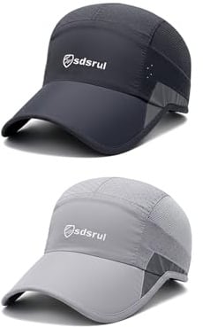 SimingZric Cap Herren - Cap & Basecap 2er Set, Atmungsaktive Kappe Damen, Leichte Schirmmütze Herren Sommer mit Mesh, Verstellbar