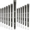 Karma V Cord Golf Grip Set of 13, Black Standard Size Corded Hybrid Replacement Driver Fairway Iron Wedge Golf Grips for Men