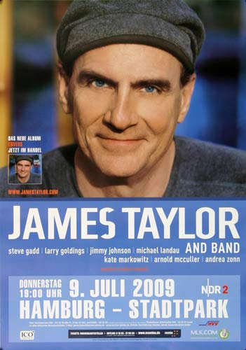 James Taylor - Snowtime, Hamburg 2009 » Konzertplakat/Premium Poster | Live Konzert Veranstaltung | DIN A1 «