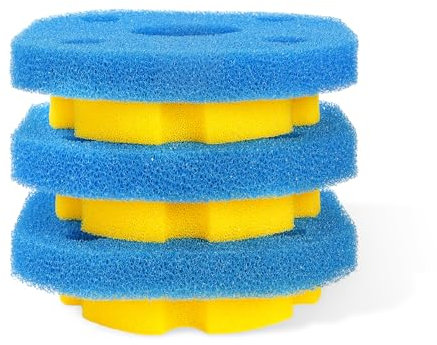 AQUANEAT Ersatz-Schwamm-Filter-Media-Pad, kompatibel mit Vivohome/Vivogrow 2380 GPH/2630 GPH oder SUNSUN CPF-250/180 Druckteichfilterschaum Koi-Fisch