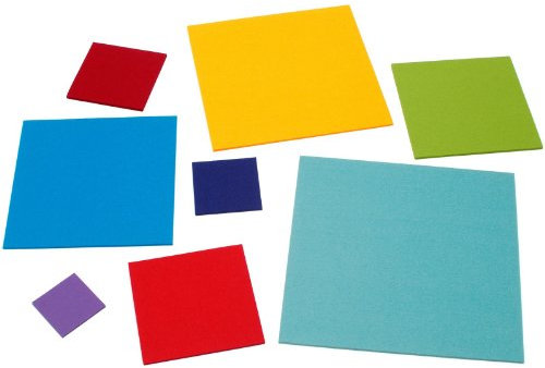 Hey Sign Untersetzer/Tischset quadratisch 3 mm Filz 12-teilig Verschiedene Größen + Farben, Farbe:50 - Aqua, Größe:10 x 10 cm