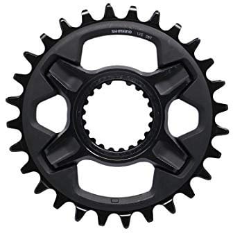 SHIMANO FC-M8100 Plato MTB DEORE XT 1x12V Dientes Negro, Unisex-Adult, Black, 28 Teeth