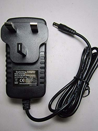 DIXIETREE Replacement 9V 2.5A AC-DC Adapter, 36W, 1.4m, Wall Mount, Compatible with Laptops, Tablets, Cameras