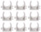 DOITOOL 100pcs PVC Water Clamps, Universal Single Clip, Garden Irrigation Hose Connector, Support Fittings Accessories (20MM, White)